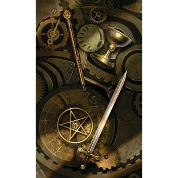 Steampunk Tarot by Barbara Moore Full 78 Card Mini Deck - Picture 5 of 5